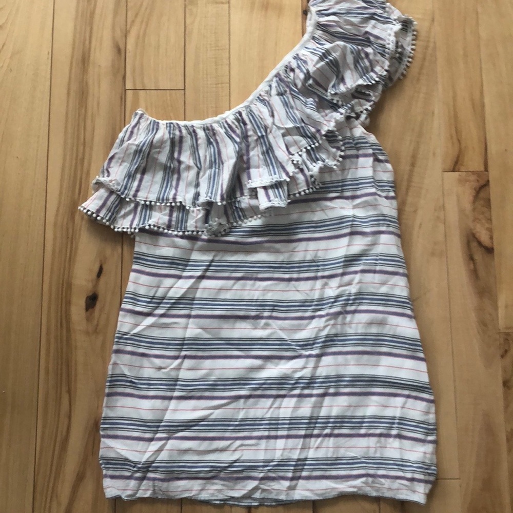 One Shoulder Dress with Ruffle
